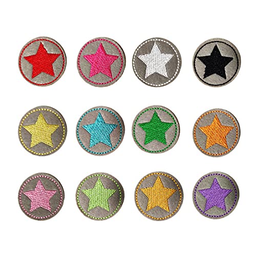 Zeayebsr 12 Pezzi Toppe Termoadesive Per Bambini Per Toppe Fai Da Te Per Stirare Su Toppe Applicative Per Stirare Su Adesivi Per Jeans, Toppe Termoade