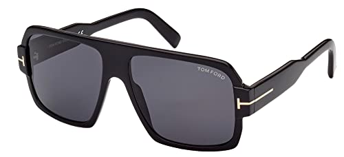 Tom Ford Occhiali Da Sole Camden Ft 0933 Shiny Black/Grey 58/15/145 Unisex