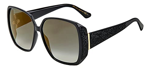 Jimmy Choo Cloe/S Occhiali, Black, 62 Donna