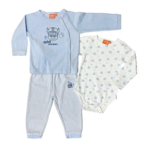 Set 2 Pezzi Pigiamino Body Maniche Lunghe Paw Patrol Pigiama Bimbo Neonato 3429