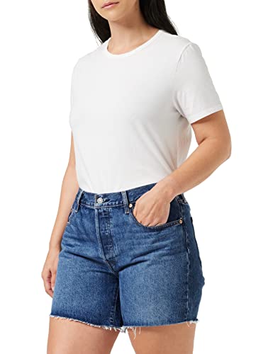 Levi'S 501 Rolled Short, Pantaloncini, Donna, Orinda Troy Scraped, 24W