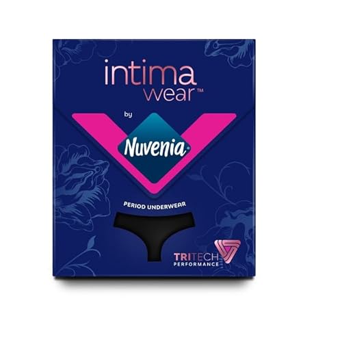 Nuvenia Mutande Mestruali Intima Wear Lavabili E Riutilizabili Colore Nero Taglia M