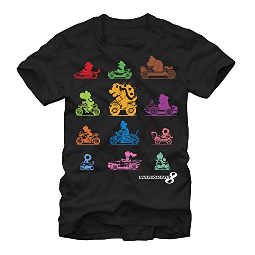 Nintendo Il Racer T-Shirt, Nero, S Uomo