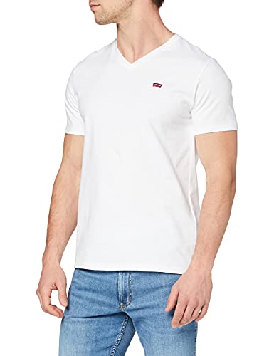 Levi'S Original Housemark V-Neck, Uomo, White, Xl
