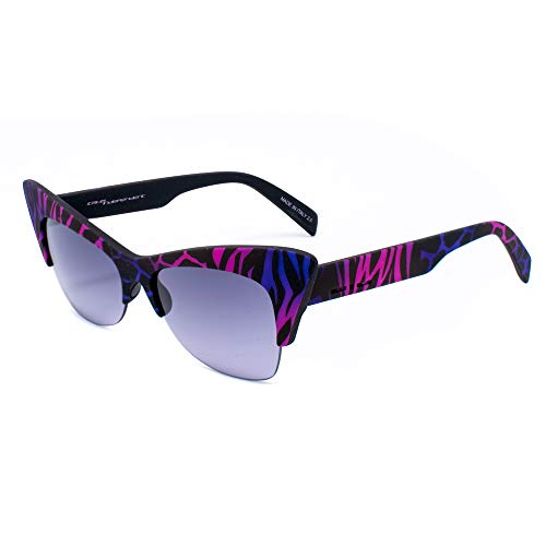 Italia Independent 0908-Zef-017 Occhiali Da Sole, Multicolore (Morado/Nero), 59.0 Donna