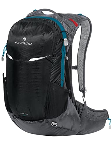Ferrino Zephyr 12+3 75817Ncc Colore Nero Zaino Ideale Per Trekking Escursionismo Running E Mountain Bike Con Coprizaino Incluso 12