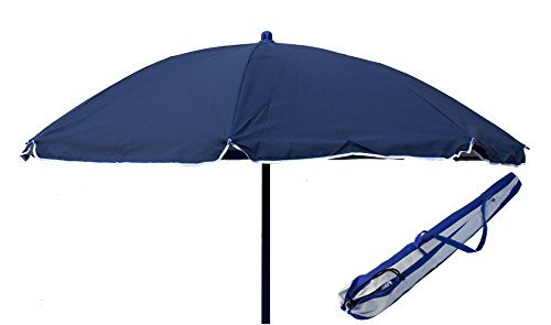 Joy Summer Ombrellone Spiaggia In Polycotton Punta A Vite Mare Lido Vulcano - Blu