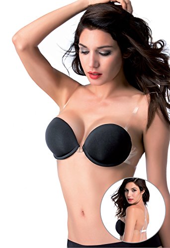 Reggiseno Donna Super Push-Up Trasparente Love And Bra Art. Segreto Col. E Mis. A Scelta Bianco 3