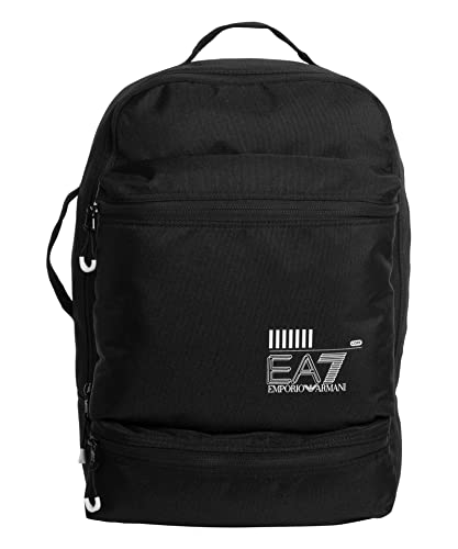 Emporio Armani Ea7 Zaino Uomo Black - White Logo
