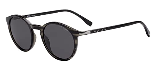 Boss 1003/S/It Occhiali, Striped Grey, 50 Uomo