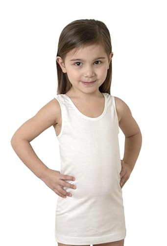 Zzz Zzz Petite Abeille Made In Italy -3 Maglie/Canottee Per Bambina 100% Puro Cotone Da3 A 14 Anni (Raso,14)