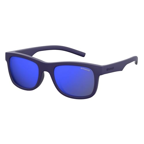 Polaroid Pld 8020/S Occhiali Da Sole, Blu Gomma, 46 Unisex-Bambini