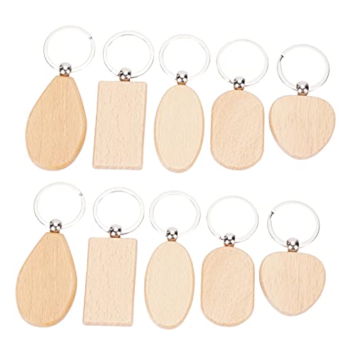 Flyamapirit Portachiavi In Legno Fai Da Te Bianco Portachiavi Portachiavi In Legno Personalizzato, Legno., S