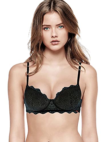 Infiore Reggiseno Balconette Imbottita 3001 (3 It 90 F 75 Eu 34 Uk, Nero)