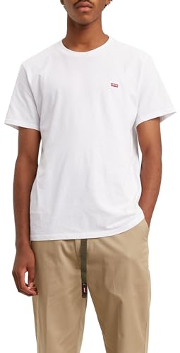 Levi'S Ss Original Housemark Tee, T-Shirt Uomo, White, M