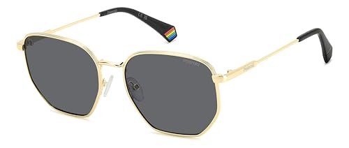 Polaroid Pld 6214/S/X Occhiali Da Sole, Oro Grigio, 56 Unisex-Adulto