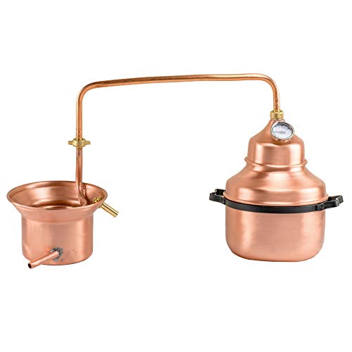 Agristore Di Cosenza V. Distillatore Alambicco Da 3 Litri A Serpentina Per Grappa, Whisky, Brandy, Ecc...