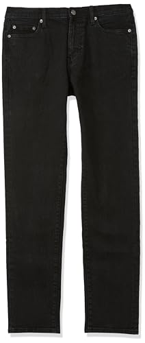 Amazon Essentials Jeans Slim Fit Uomo, Nero Slavato, 28W / 28L