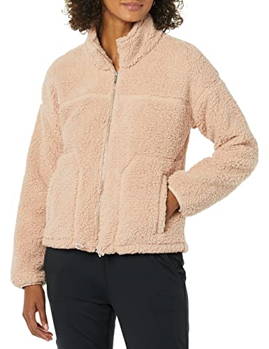 Amazon Essentials Giacca Sherpa Donna, Rosato, Xxl