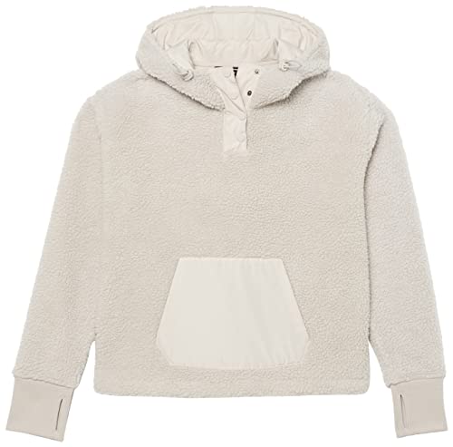Amazon Essentials Giacca In Pile Effetto Peluche (Disponibile In Taglie Forti) Donna, Grigio Chiaro, Xxl