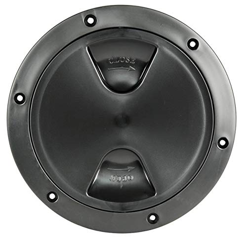 Osculati Coperchio Di Ispezione Con Filettatura E Guarnizione, Colore: Nero, Diametro: 102 Mm