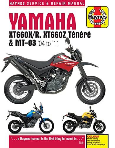 Yamaha Xt660 & Mt-03 Service And Repair Manual 2004-2011
