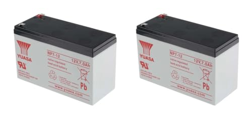 Np7-12 - Yuasa Corporation - Batteria Al Piombo, 12 V, 7 Ah, 2 Pezzi