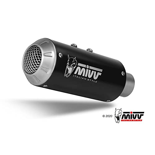 Mivv Slip-On Standard Mk3 Acciaio Inox Nero Compatibile Con Ktm 790 Duke 790 Ccm Anno Di Costruzione 18-20