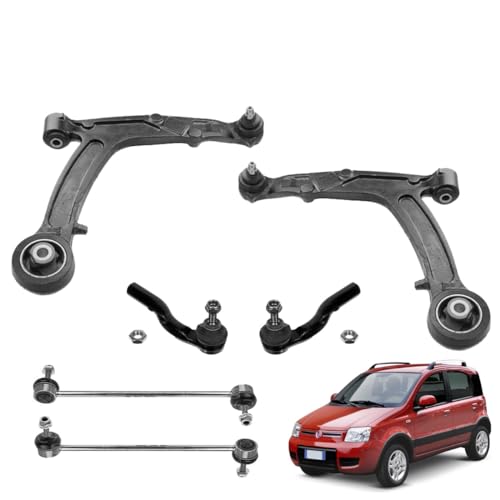 Kit 6Pz Bracci + Biellette + Testine Sterzo Avantreno Completo Per Panda 169