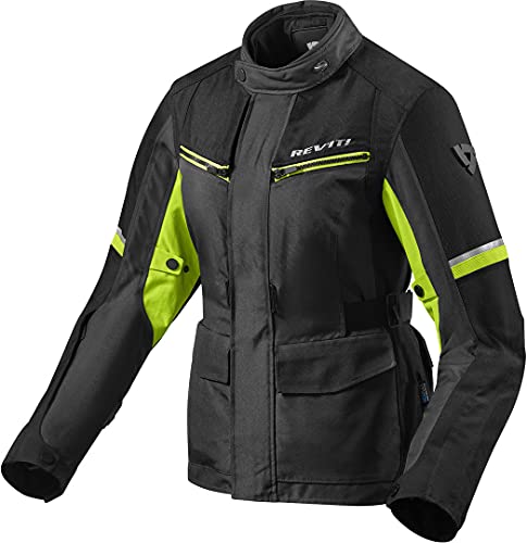 Revit Outback 3 Giacca Donna Moto Tessile Nero/Neon/Giallo 36