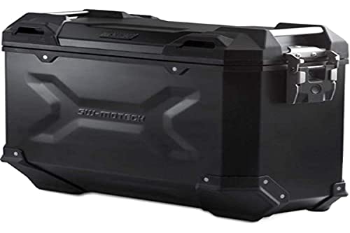 Trax Adv L Sw-Motech Side Case. Aluminum. 45 L. Left. Black.