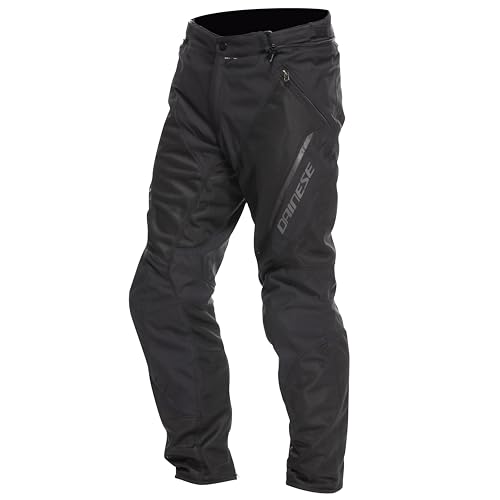 Dainese - Drake 2 Super Air Tex Pants, Pantaloni Da Moto Ventilati, In Tessuto, Per Stagione Estiva, Con Protezioni Removibili, Man, Nero/Nero, 56
