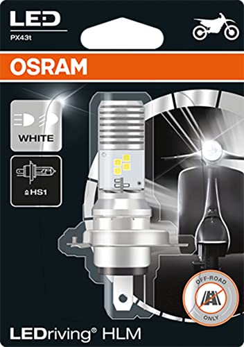 Osram Ledriving Hlm Hs1, Led Lampada Faro Moto, Bianco 6000K, Led Retrofit, Offroad Uso Solo (1 Lampada)
