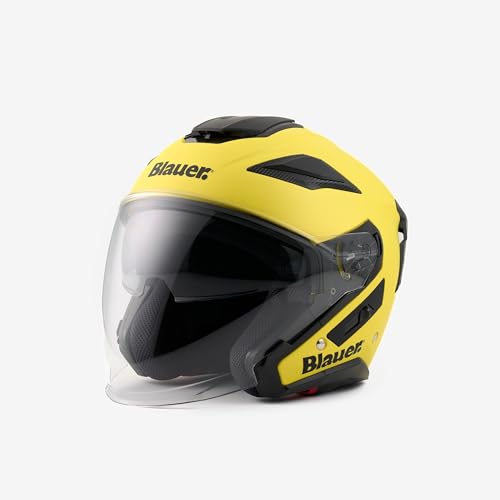 Casco Blauer Jet - Jj01 Mono Giallo Opaco M
