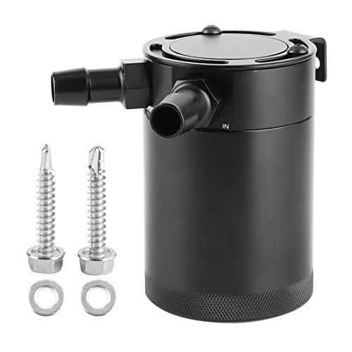 Oil Catch Can Baffled Oil Catch Can 2-Port 500Ml Lega Di Alluminio Baffled Reservoir Tank Air Oil Separator Accessorio Universale