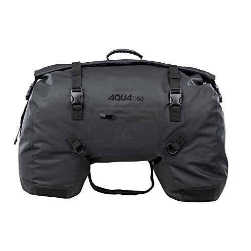Oxford Aqua D-50 - Borsa A Tracolla Per Moto, Colore: Nero