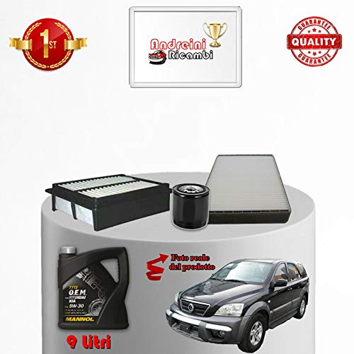 Kit Tagliando Filtri E Olio Sorento 2.5 Crdi 103Kw 140Cv 2004 ->