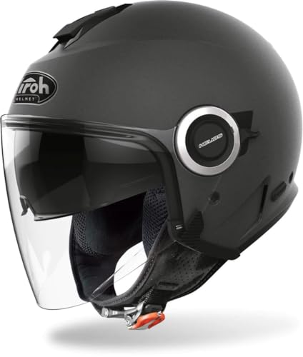 Airoh Helios He29 Casco Moto, Nero (Anthracite Matt), Xxl