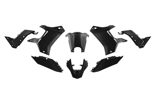 Kit Plastiche Carene Compatibili Con Yamaha Tenere 700 2019-2024 Rtech Set Racetech Nero
