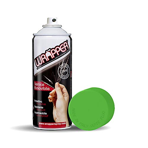 Wrapper Spray Vernici Rimovibili Verde Fluo
