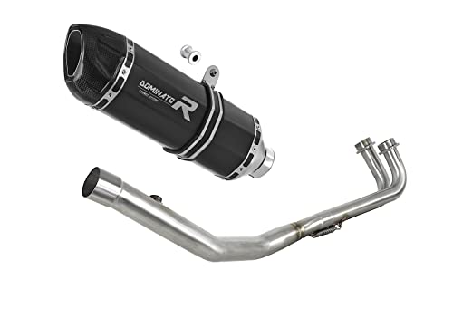 Dominator Sistema Di Scarico Collettore Silenziatore Terminale Marmitta Hp1 Nero Compatibile Con Xp 530 T-Max 2012-2016