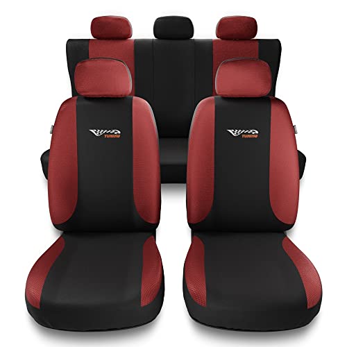 Mossa Coprisedili Compatibili Con Renault Clio Ii, Iii, Iv (1990-2019) - Fodere Sedili - Set Coprisedili Auto Universali - Tg-Rd