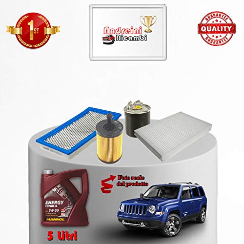 Kit Tagliando Filtri E Olio Patriot 2.0 Crd 103Kw 140Cv 2008 ->