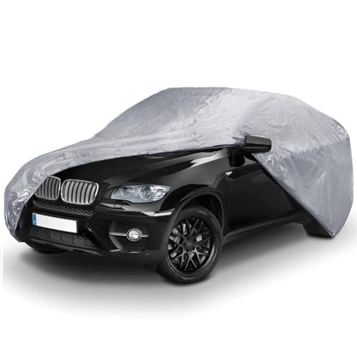 Paluplus Telo Copriauto Da Esterno Colore Grigio, Misura 400X160X120 Cm, Copertura Protettiva Per Auto, Tessuto Impermeabile, Protezione Da Polvere, P