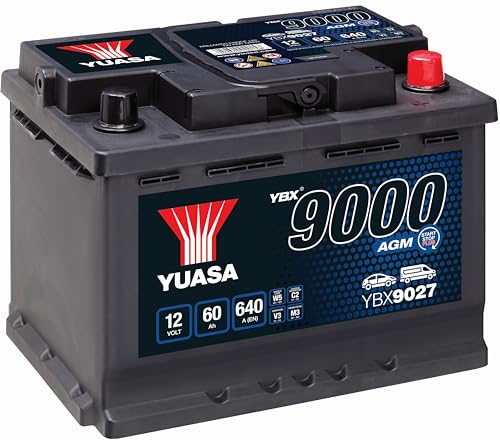 Yuasa Ybx9027 Batteria Yuasa Agm 60Ah 640 Dx 242-175-190