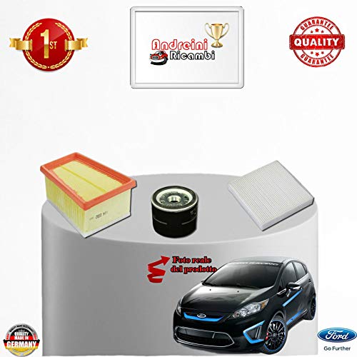 Kit Tagliando 3 Filtri Fiesta Vi 1.4 Lpg 68Kw 92Cv Dal 2009 ->