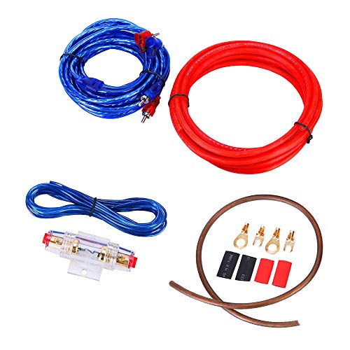 Mintice Kit Cablaggio Amplificatore Auto Subwoofer Audio Amp Rca Cavo Cavi Di Alimentazione Fusibile Agu 14 Calibro Ga Awg Installazione Filo Connetto