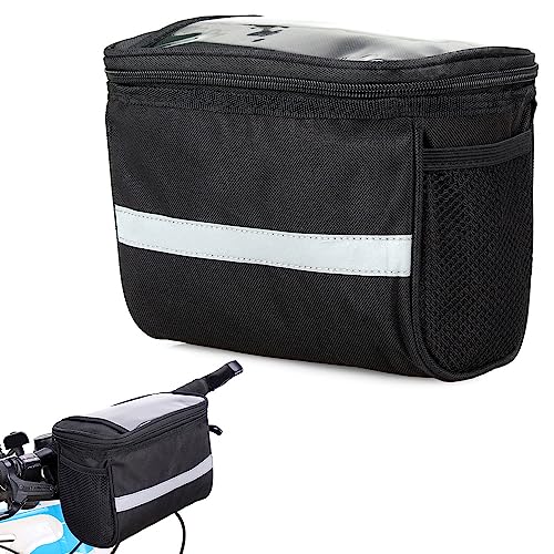 Verk Group Borsa Da Bicicletta Per Bicicletta Elettrica E Bicicletta | Supporto Per Cellulare | Accessori Per Bicicletta - Borse Trasparenti Per Il Ma