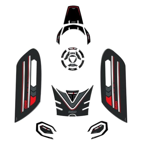 Resin Bike Kit Adesivi Moto Compatibile Con Triumph Trident 660 2021-2023. Protezioni Moto Serbatoio Completa Da Urti E Graffi. Adesivi Resinati Con E