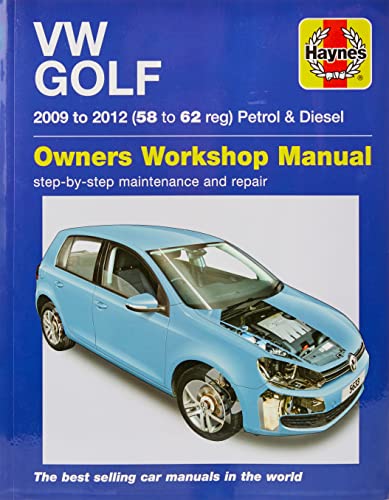 Vw Golf Petrol & Diesel: (09 - 12) 58 To 62